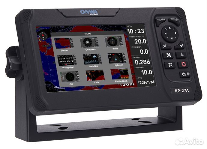 Картплоттер - навигатор GPS с AIS onwa KP-27A