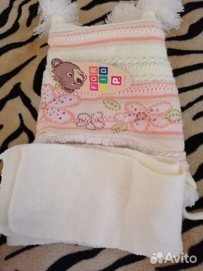 Комплект шапка, шарф