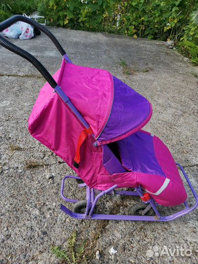 Детские санки коляска
