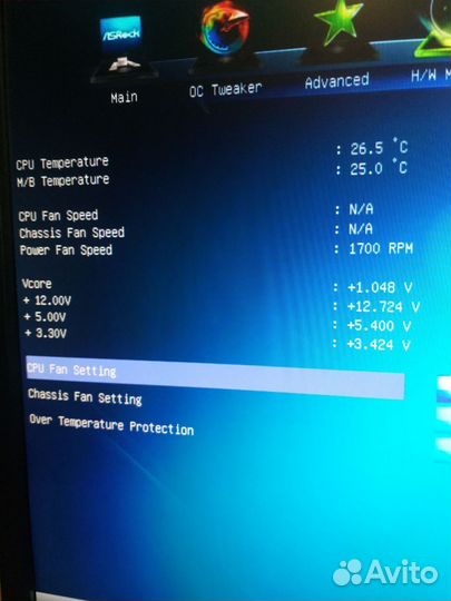 Материнская плата 1155 с процессором и памятью