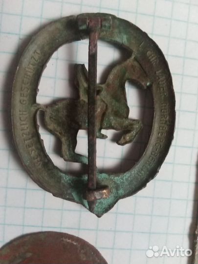 Знак наездника 3 класса, пол жетона