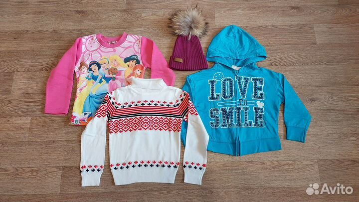 Одежда для девочки размер 104-110 пакетом. Пакет 3