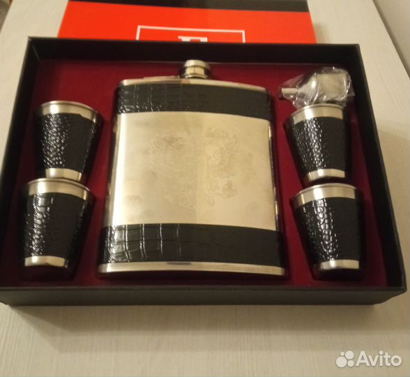Набор фляжка + стопки + воронка