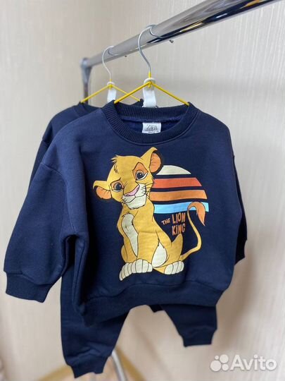 Костюм для мальчика Zara новый флис, двухнитка