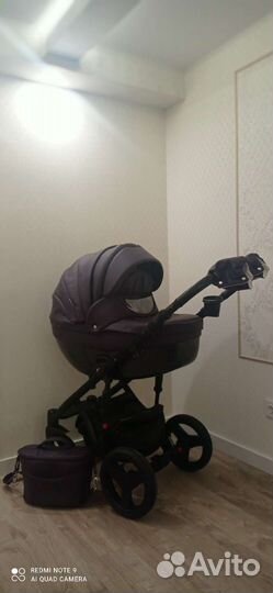 Коляска Adamex Monte Carbon 3в1 Экокожа