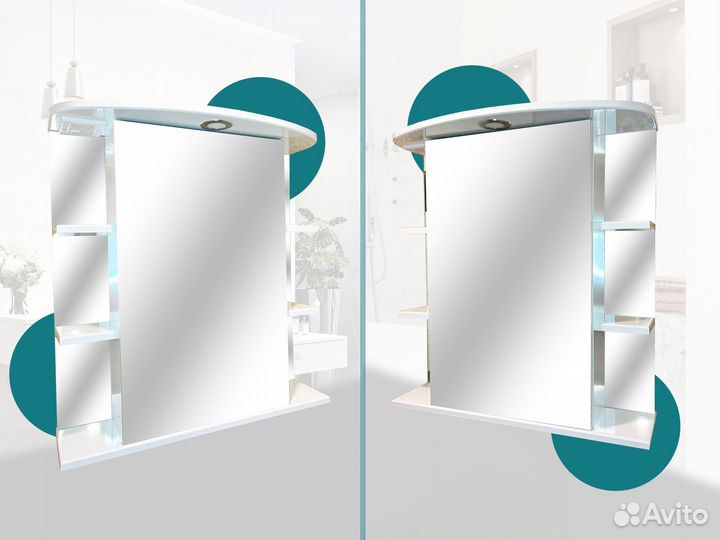 Зеркальный шкаф в ванну