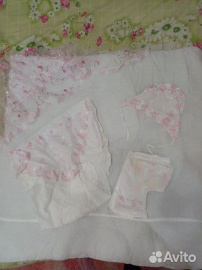 Конверт одеяло на выписку новорожденной