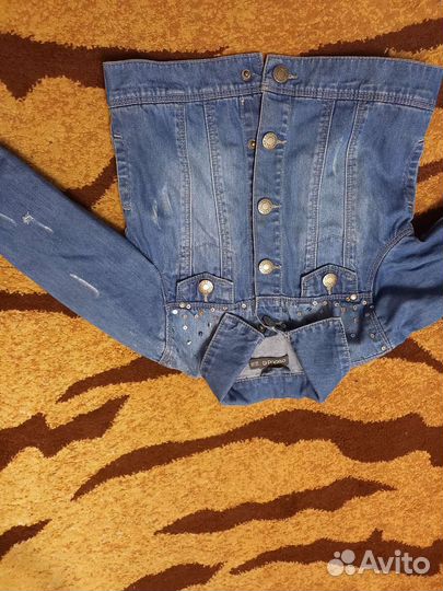 Джинсовая куртка для девочки рост 104