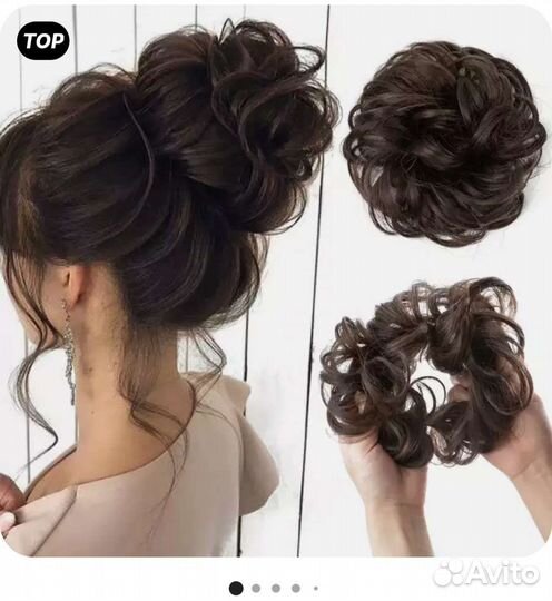 Заколка/ резинка-шиньон