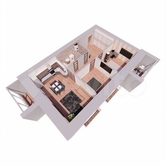 2-к. квартира, 79,1 м², 2/12 эт.