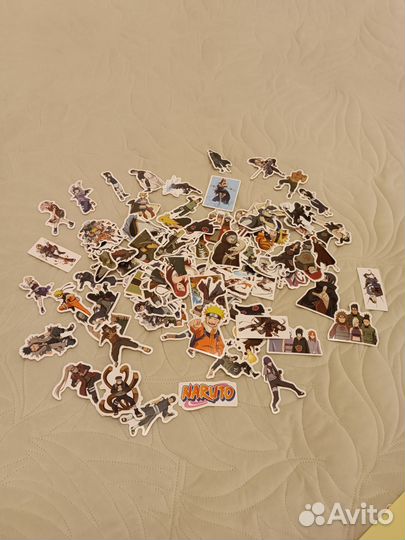 Наклейки аниме Наруто 100 шт