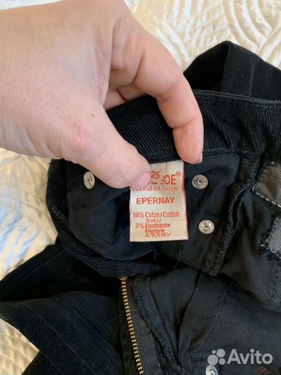 Вельветовые джинсы женские клеш 40 размер