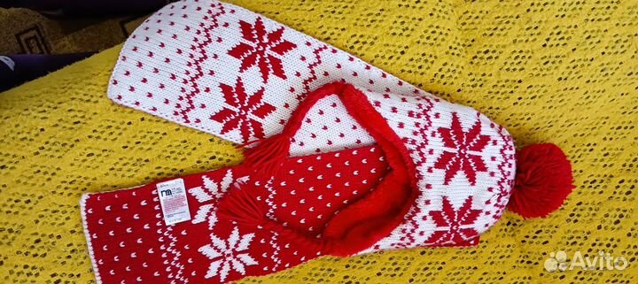 Комплект шапка и шарф для девочки 5 лет