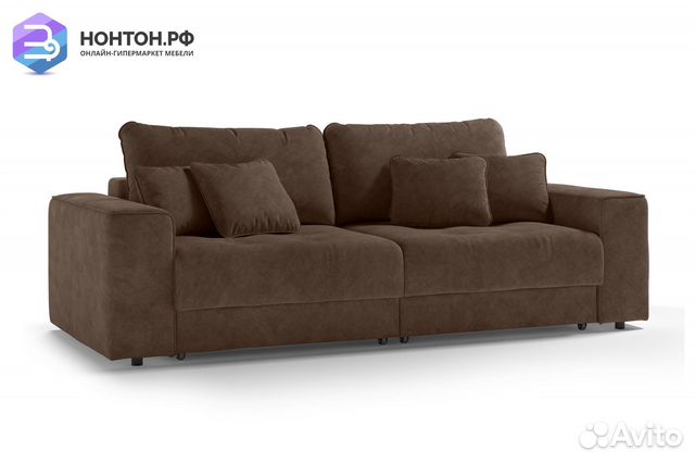 Диван еврокнижка Конте коричневый