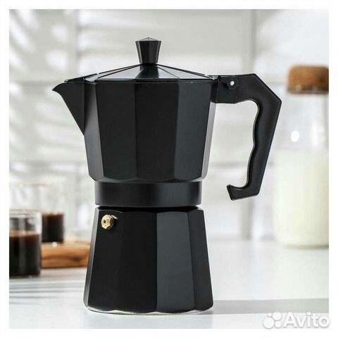 Гейзерная кофеварка 0,4-0,7л, нержав. сталь