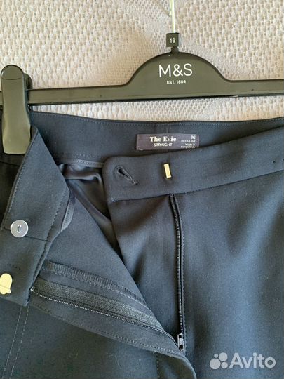 Брюки женские синие marks & spencer размер 52