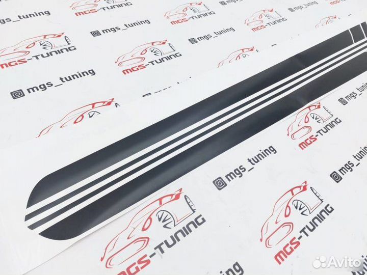 Наклейки AMG Edition на E-Class W213 черный мат