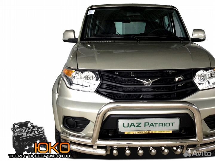 Защита переднего бампера УАЗ Patriot