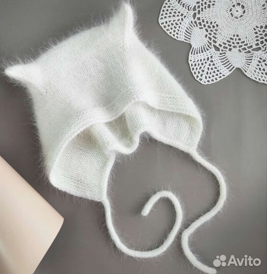 Чепчик кошка для взрослых