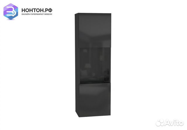 Шкаф навесной Point тип-22 черный глянец / черный