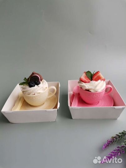 Мини торт шоколадной чашке подарок учителю