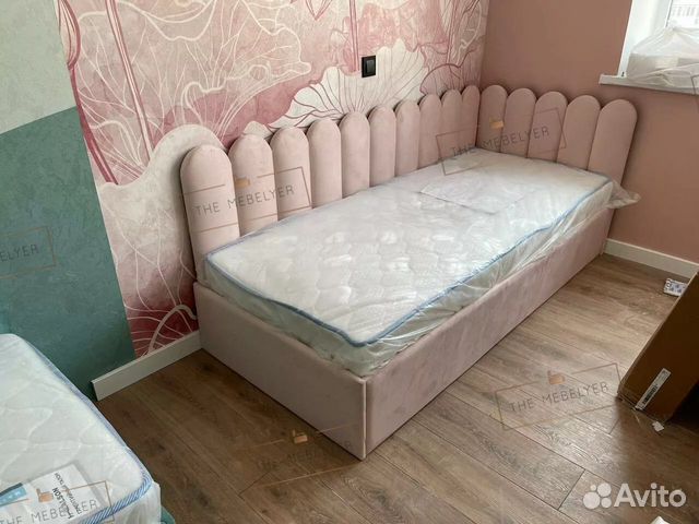 Детская кровать с мягким изголовьем и спинкой объявление продам