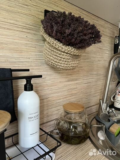 Корзинка с чабрецом подвесная, чабрец, чай, травы