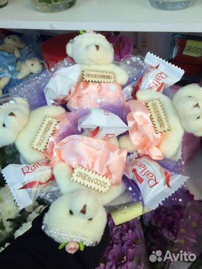 Букеты из мягких игрушек