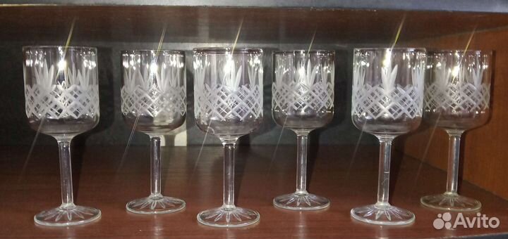 Хрустальные рюмки на ножке СССР