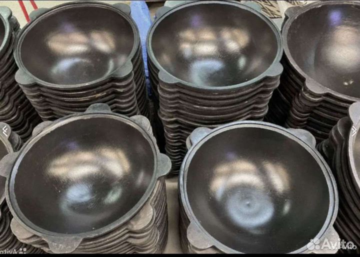 Казан чугунный 3.5л 4.5л 6 8 10 12 16 22 30 50 л