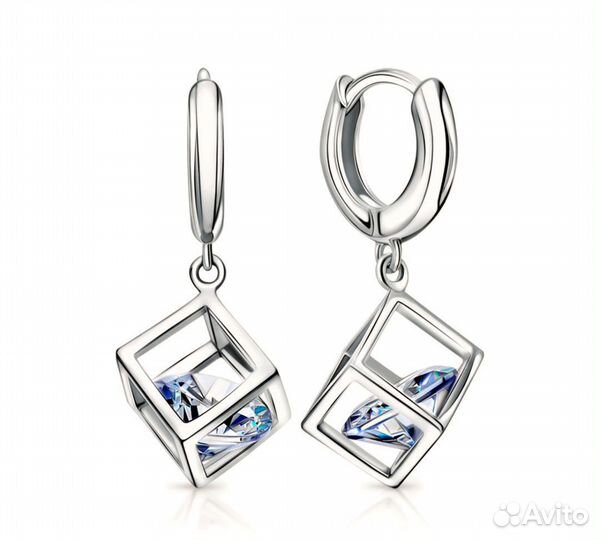 Серьги серебро