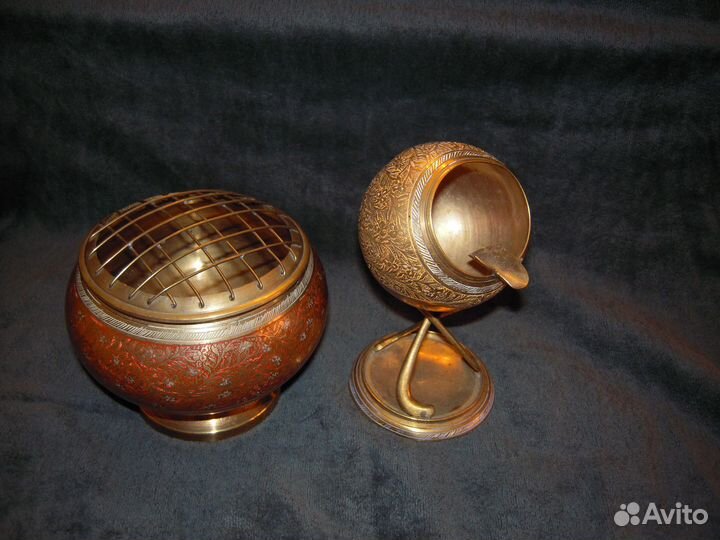 Пепельница латунь Индия винтаж