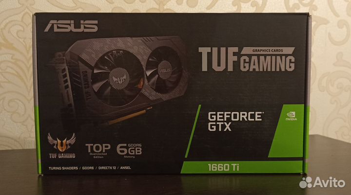 Видеокарта asus GeForce GTX 1660 Ti TUF Gaming EVO
