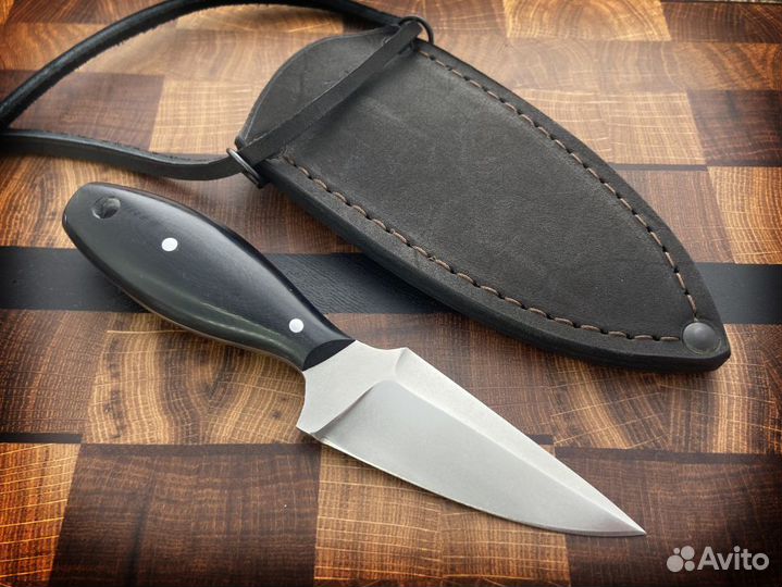 Шейный нож для городского ношения из стали К340