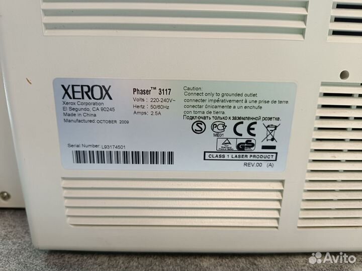 Принтер лазерный xerox phaser 3117