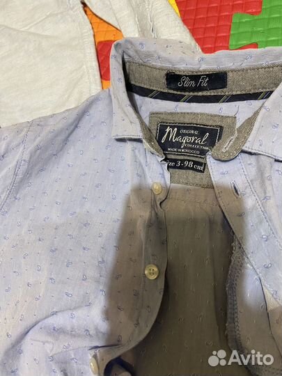Рубашка и джинсы 98