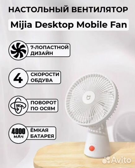 Настольный вентилятор Xiaomi Desktop (zmydfs01DM)