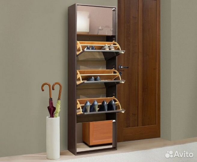 Обувница для обуви Комфорт 5 зеркальная