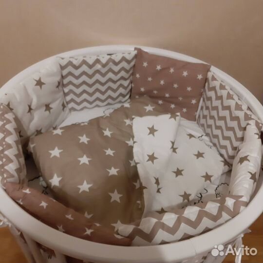 Детская кроватка трансформер 7в1 с матрасом