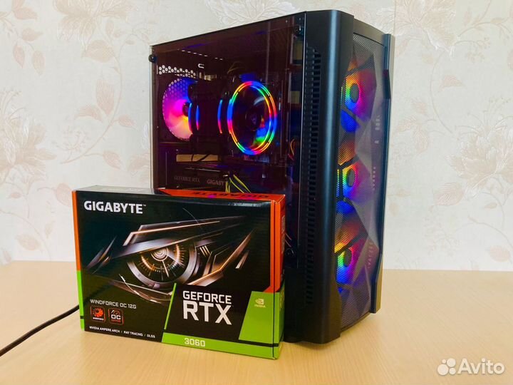 Игровой компьютер ryzen 5600 rtx 3060