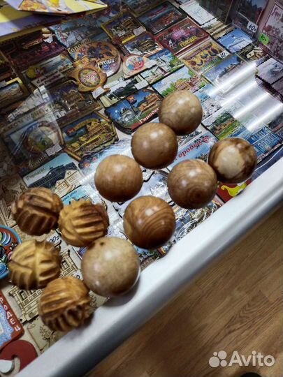 Деревянный шар можжевеловый