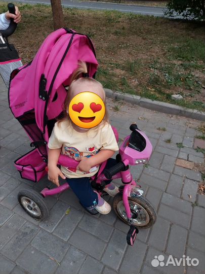 Детский велосипед с ручкой бу