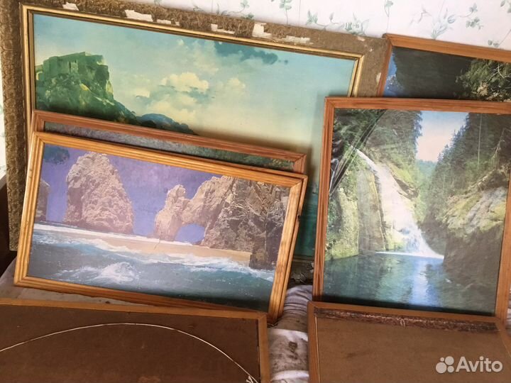 Картины разные, море лес