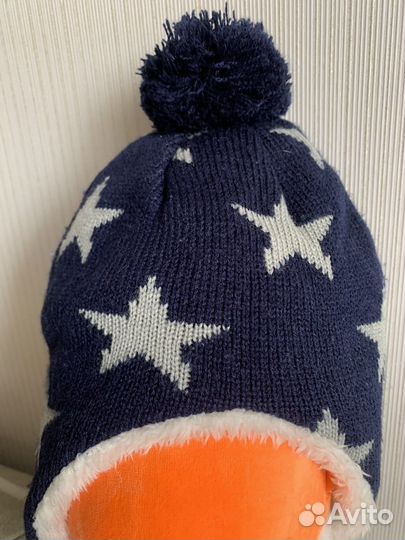 Шапка шлем детская зимняя для мальчиков