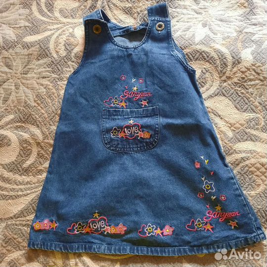 Джинсовый сарафан для девочки