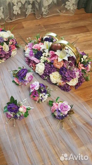 Свадебные украшения на машину