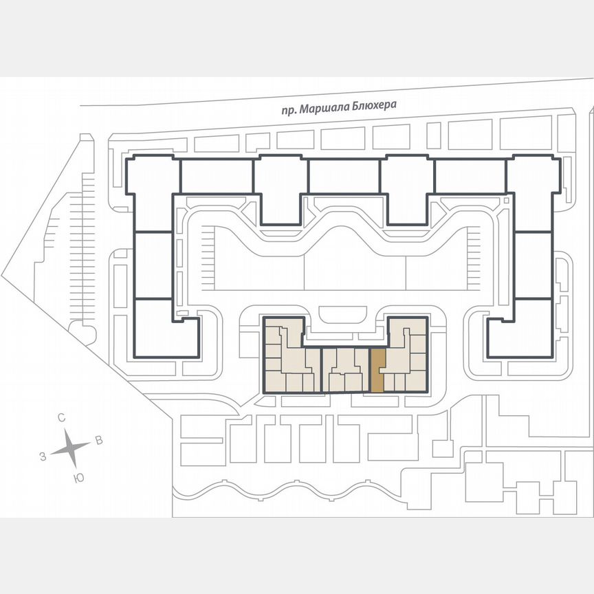 3-к. квартира, 87,8 м², 13/16 эт.