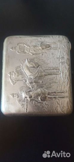 Портсигар СССР три богатыря