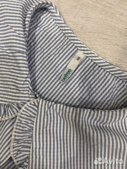 Джинсы wide leg и рубашка Befree XS