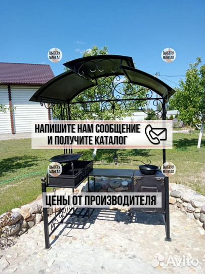 Мангал с крышей